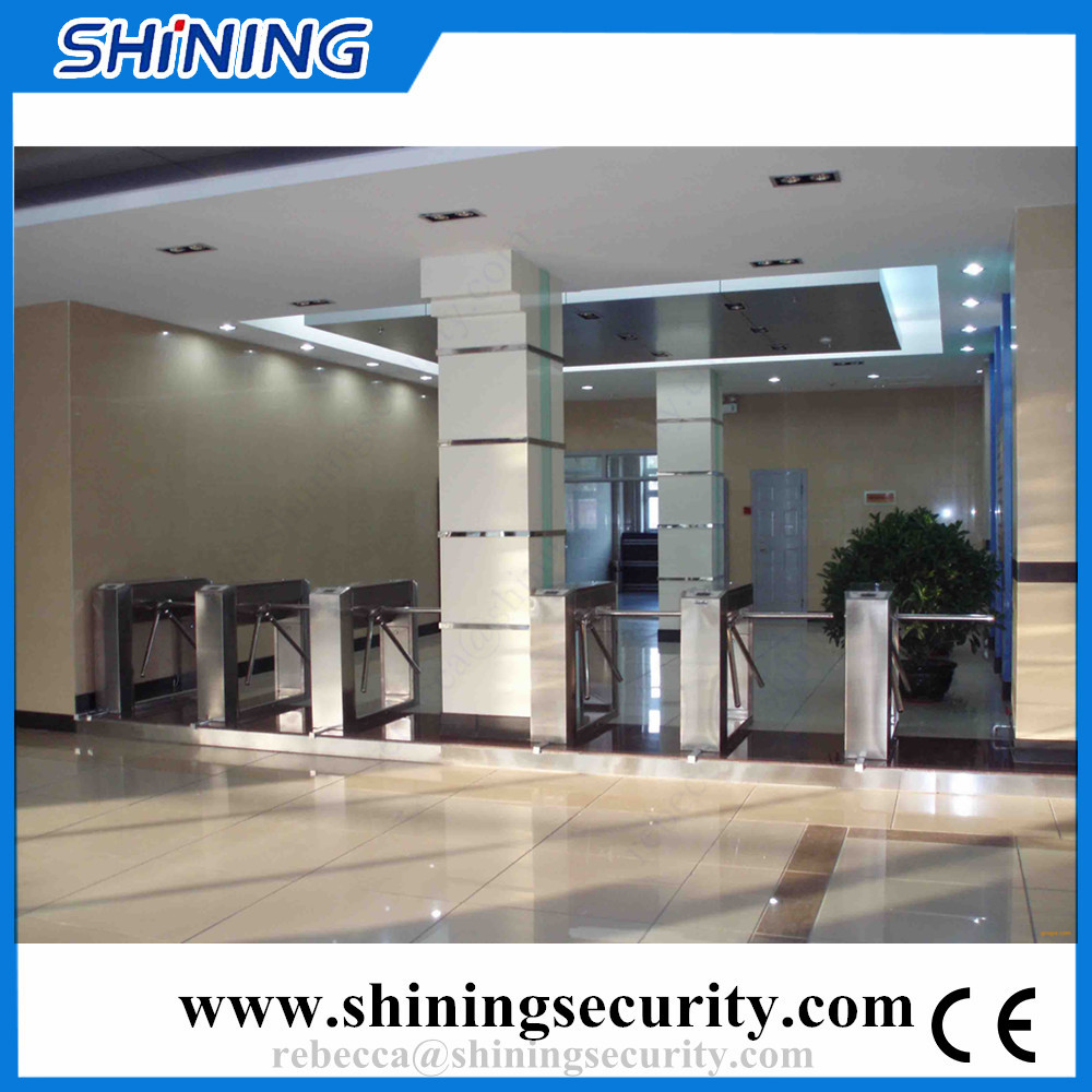 indoor tripod turnstile card reader and coin