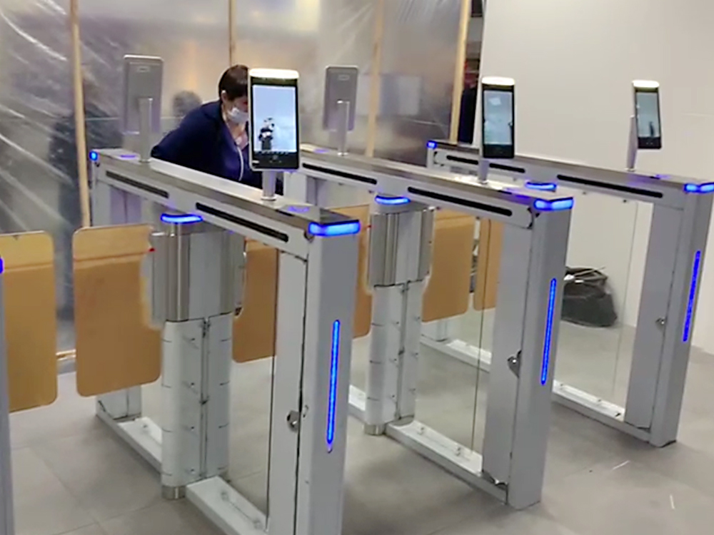 Russian-AKT328-swing-gate-+-QR-code-facial-recognition